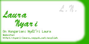 laura nyari business card